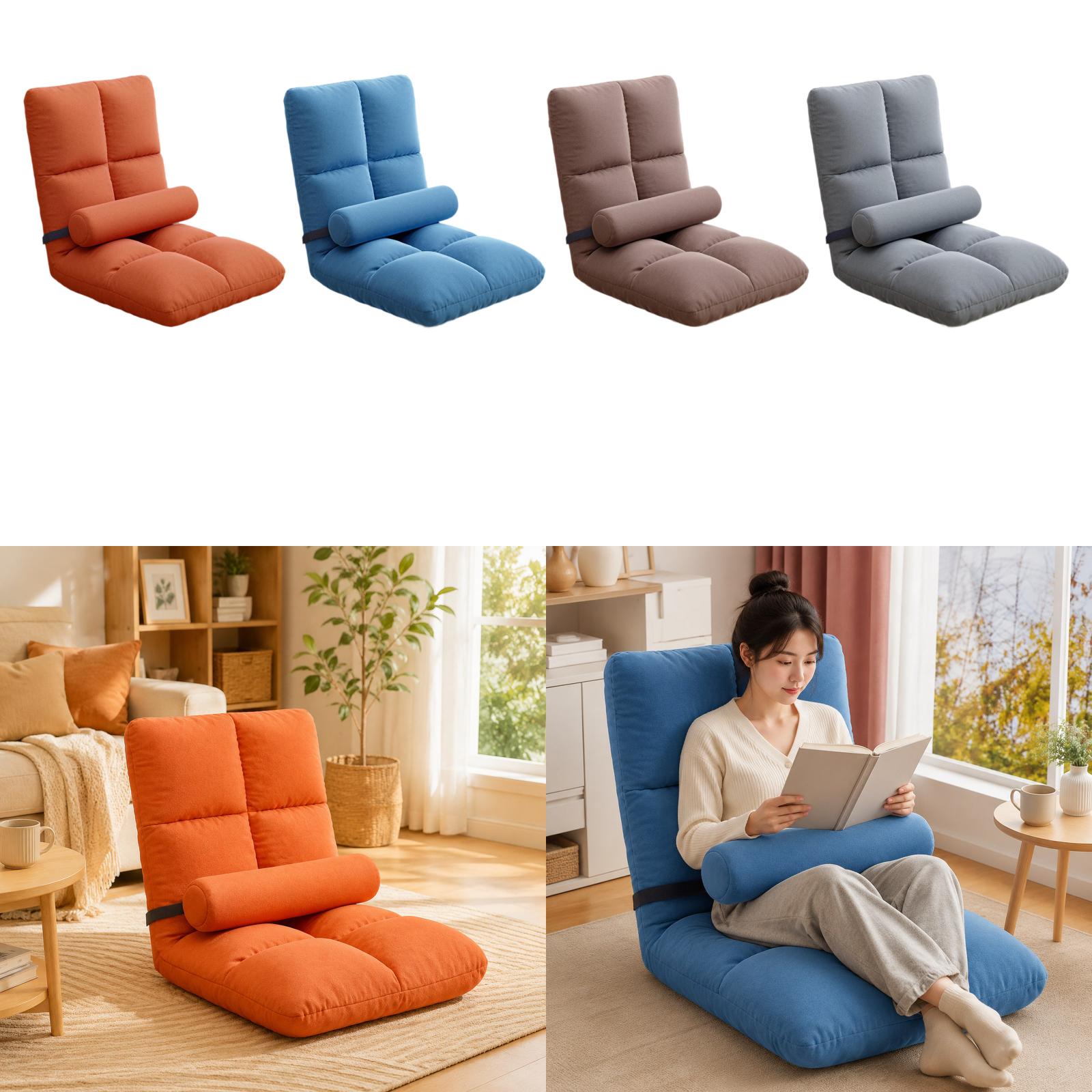 Kids Outdoor Lounge Furniture - Katlanabilir Oyun Koltuğu, Ayarlanabilir Kadife Kumaşlı