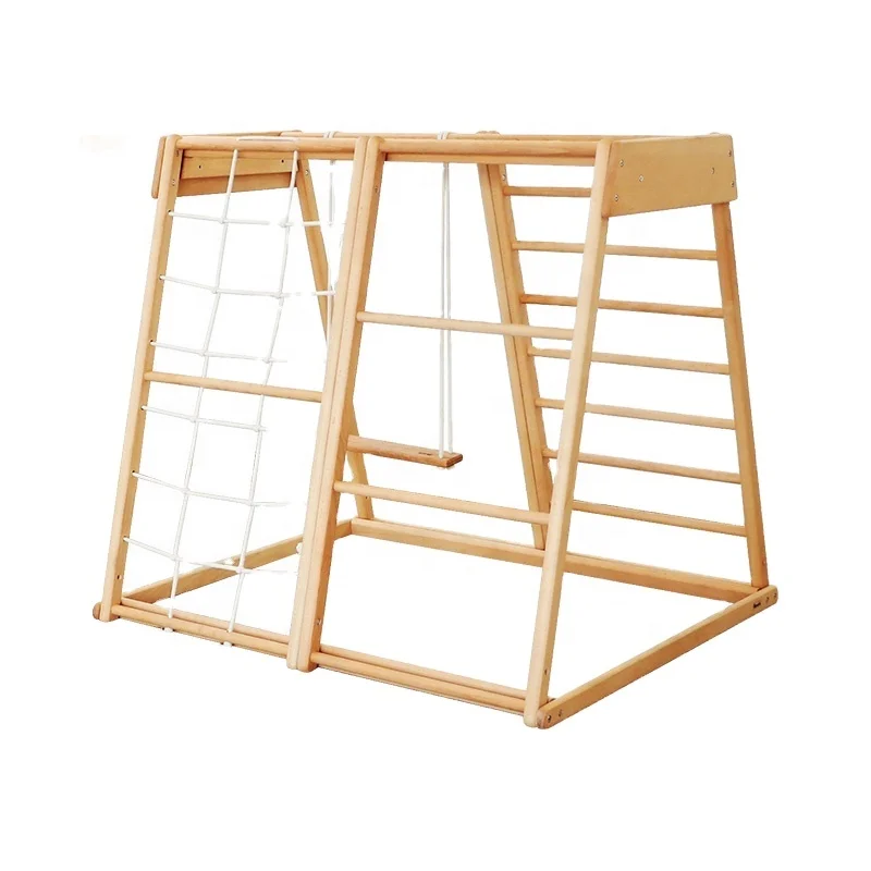 Kids Outdoor Frame - Çocuklar İçin Ahşap Halat Merdiven, İç