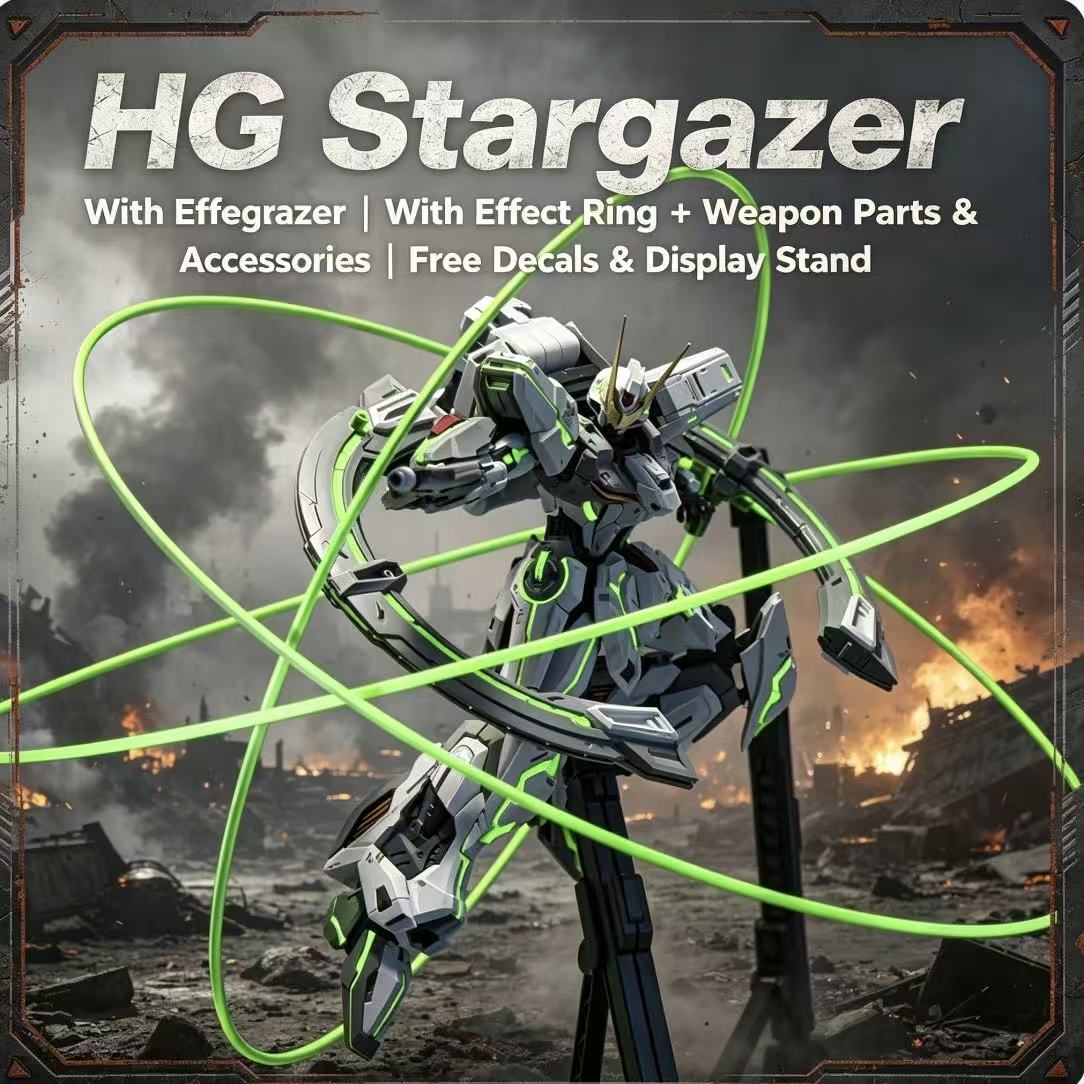 Bandai Model Gundam Hg - 47 HG Stargazer Mecha, Efekt Halkası,
