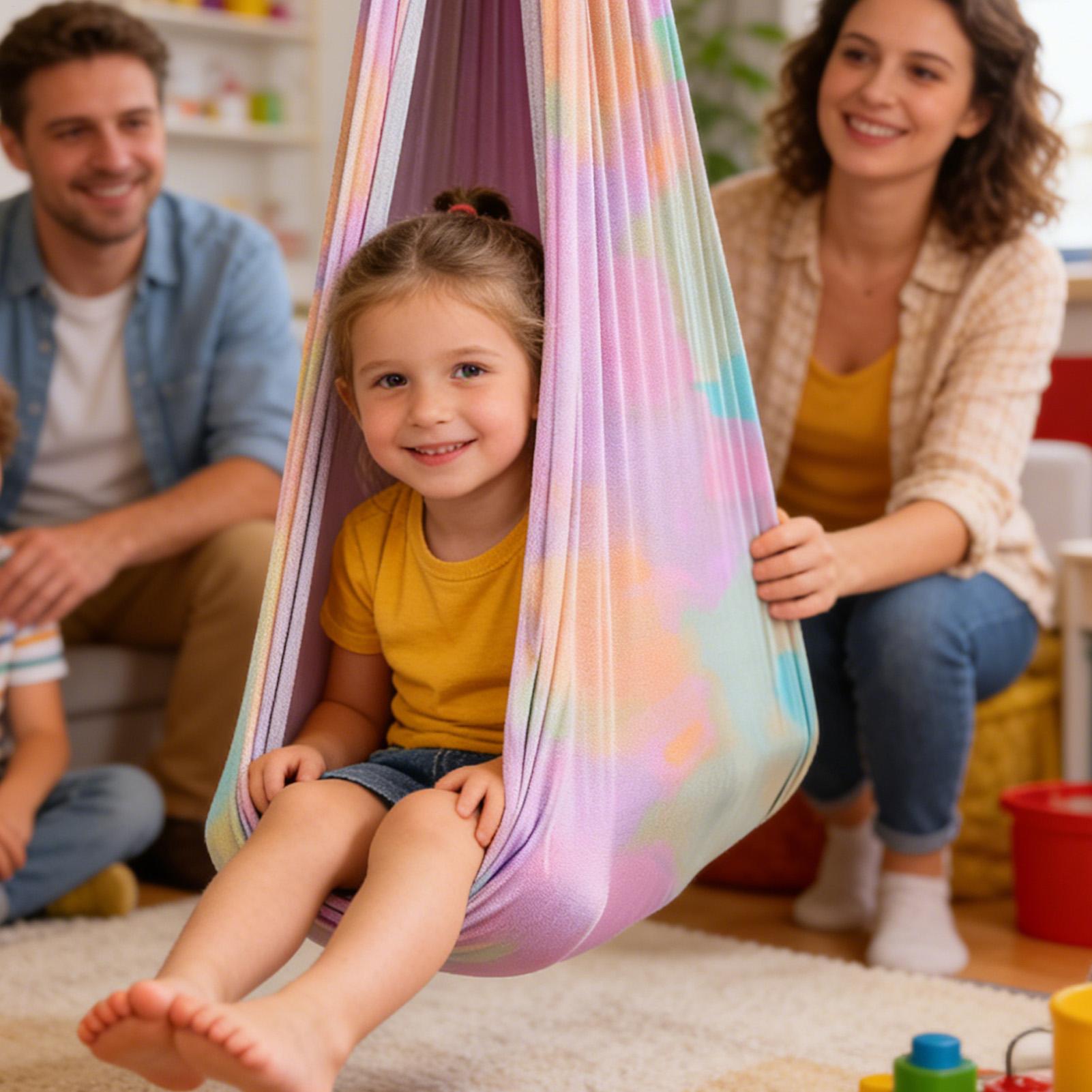 Kids Outdoor Hammock Chair - Çocuklar İçin Güçlü Yük Taşıyabilen Sarılma