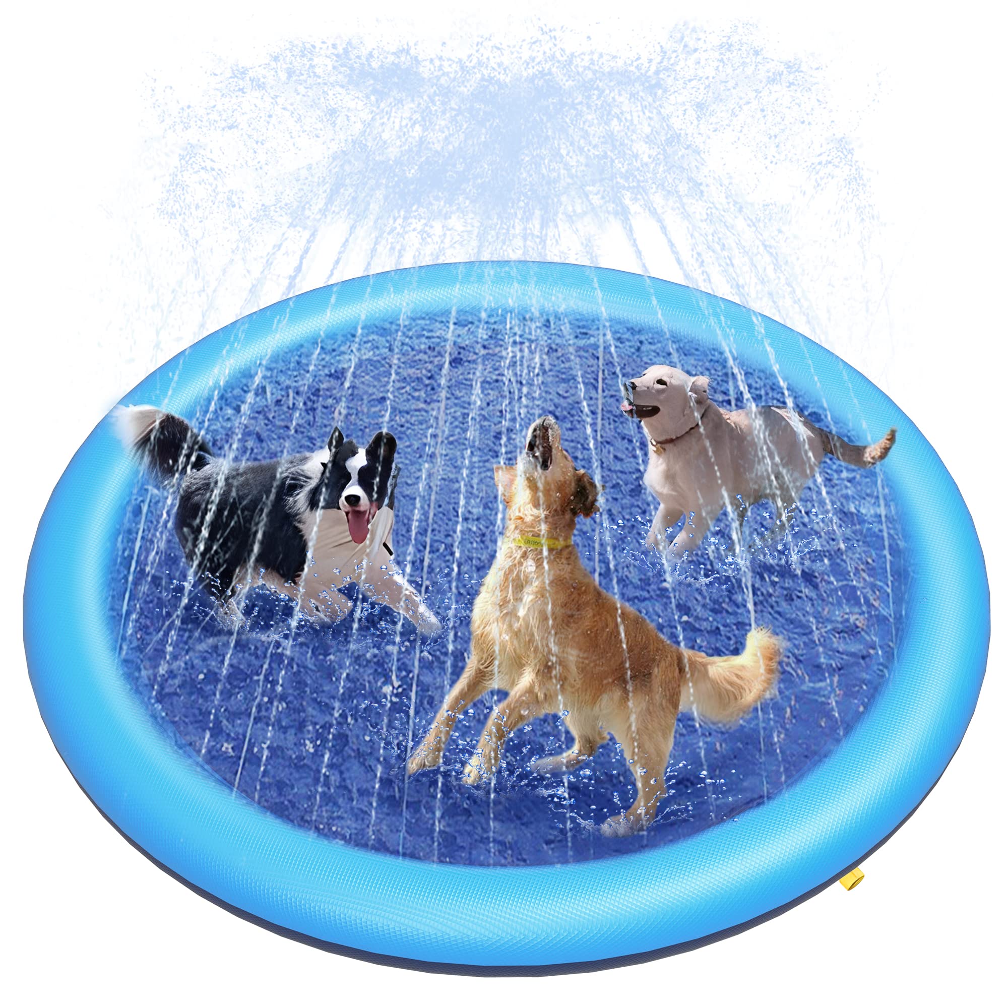Sprinkler Splash Pad - Köpek Sıçrama Havuzu Kalın Yağmurlama Sistemi