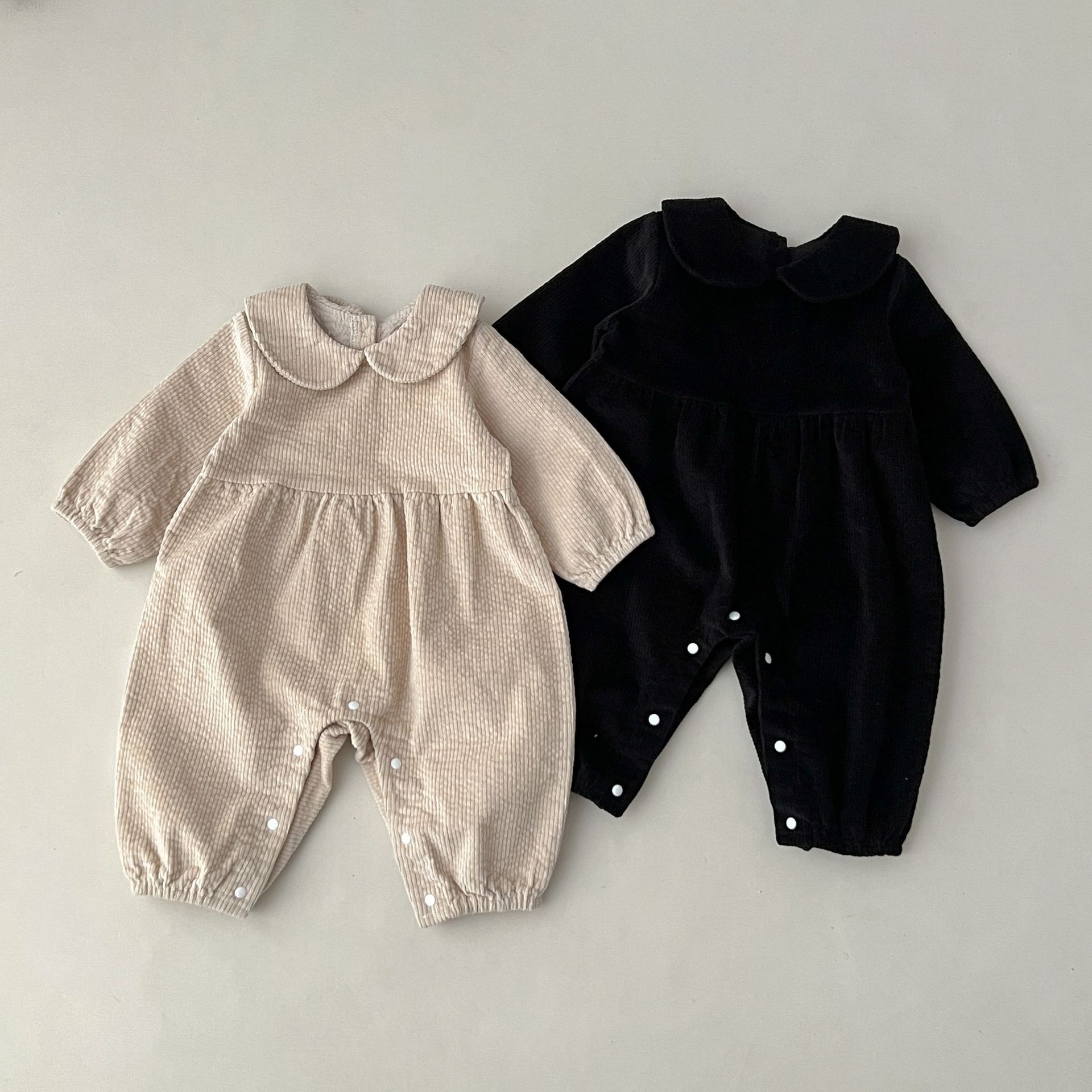 Kids Outdoor Jumpsuit - Çocuk sonbahar kadife açık katı uzun