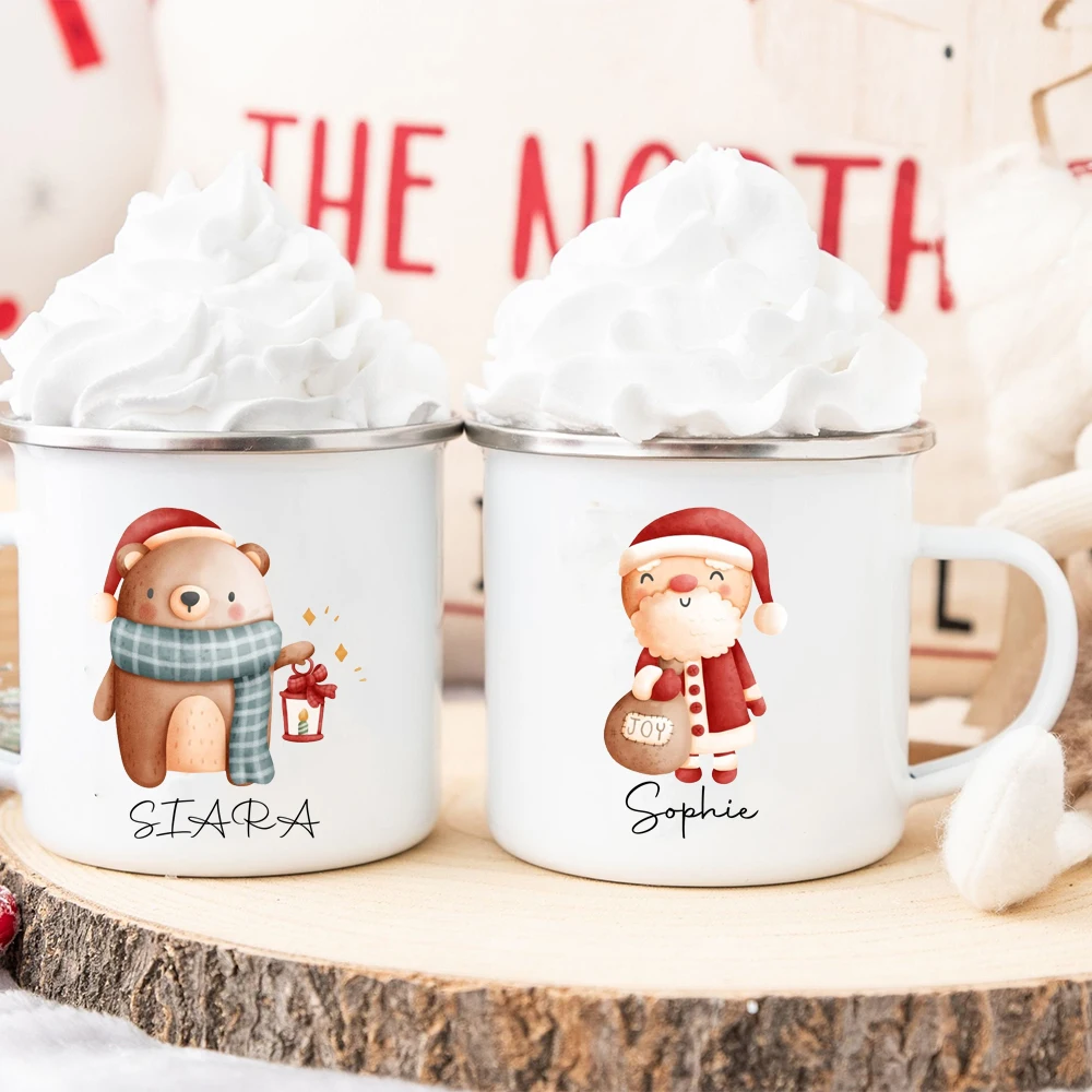 Kids Outdoor Xmas Gifts - Kişiselleştirilmiş Noel Çocuk Sıcak Çikolata Kupa