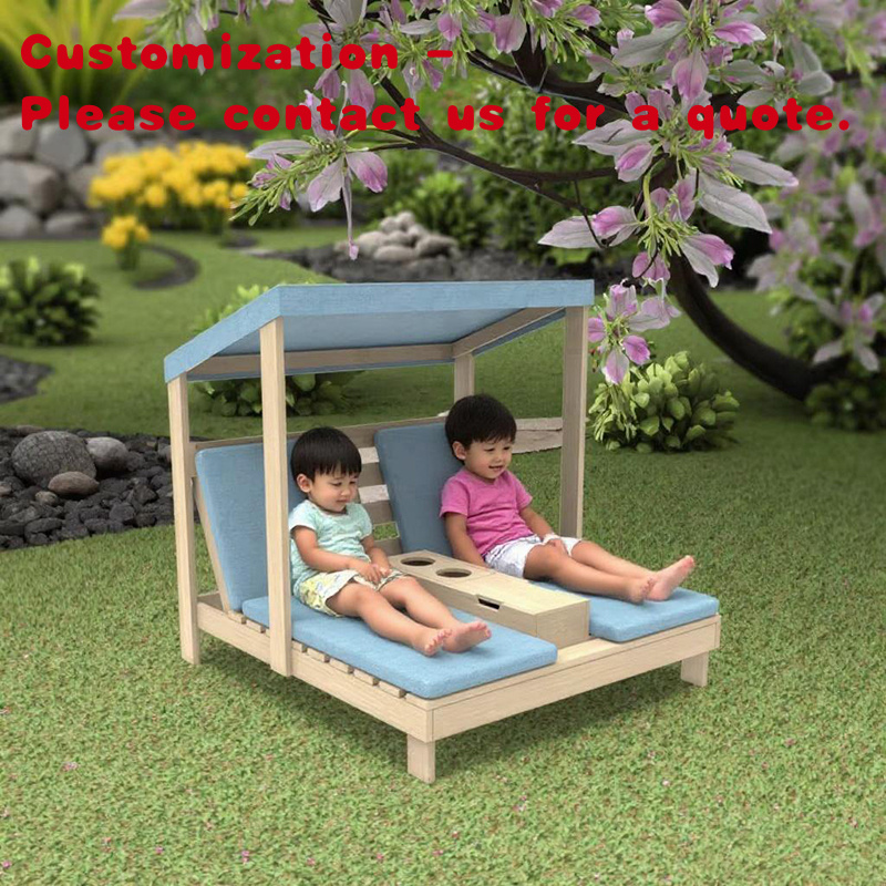 Kids Outdoor Lounge Furniture - Özel Tasarım Ahşap Katlanabilir Çocuk Kanepe,