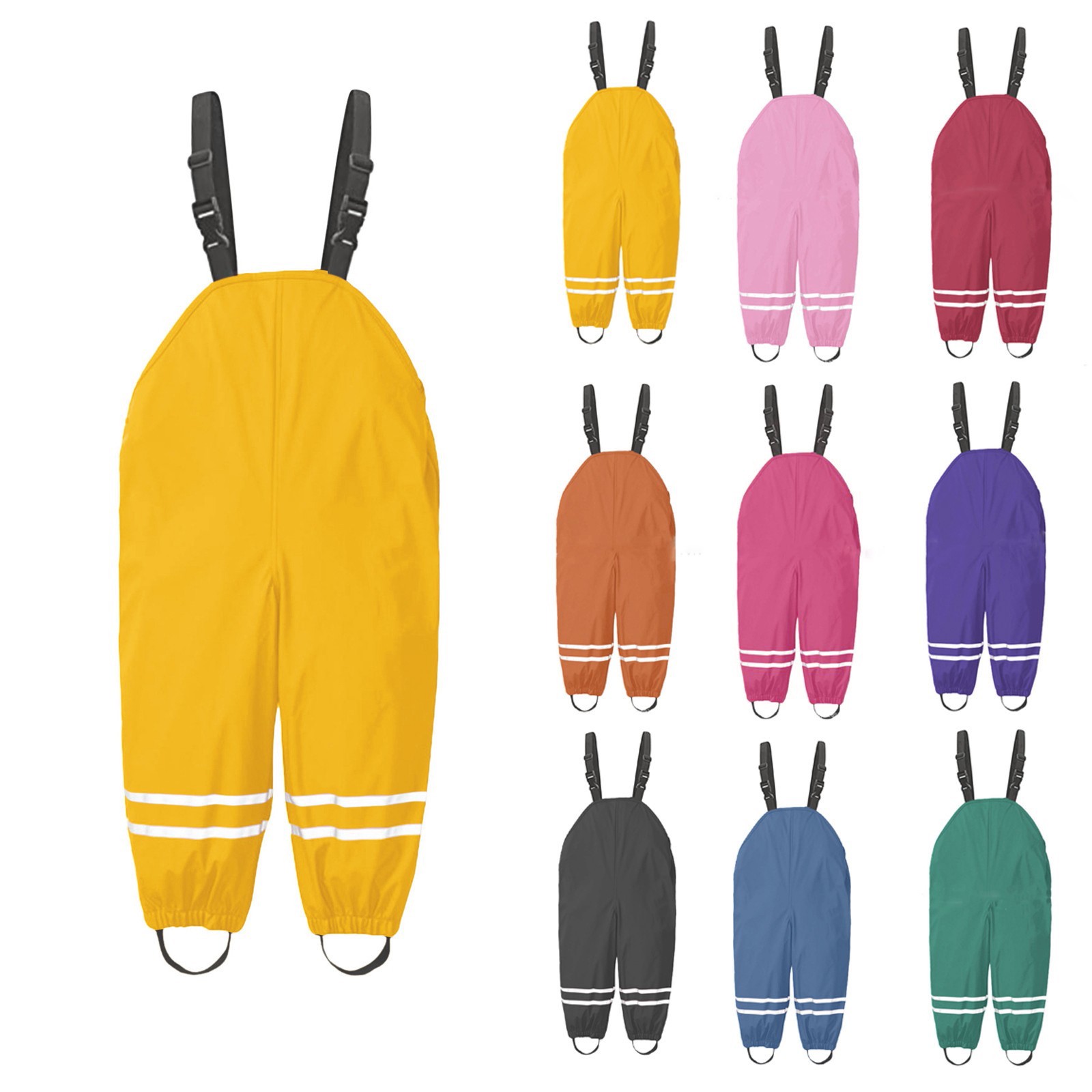 Kids Outdoor Jumpsuit - 1-8Y Yağmur Pantolon Yürümeye Başlayan Çocuklar