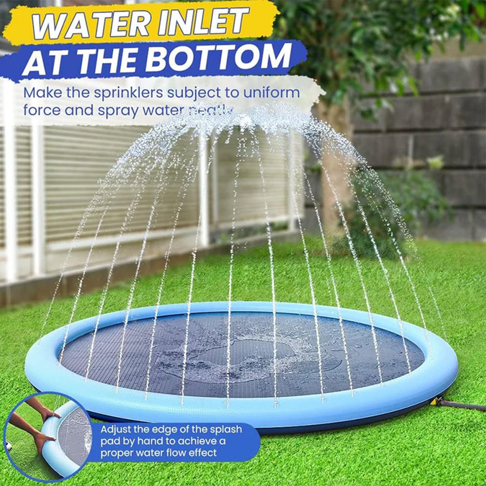 Sprinkler Splash Pad - Çocuklar için fıskiyeli oyun matı, kaymaz