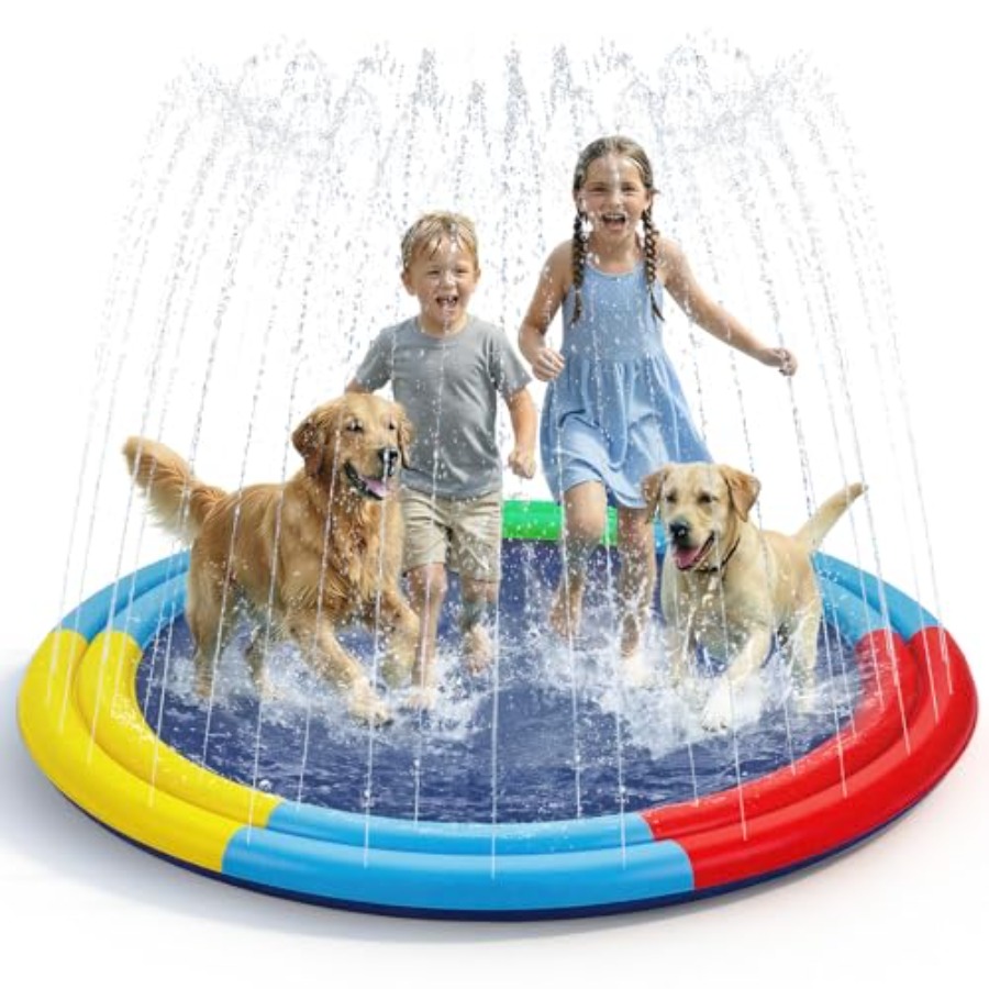 Sprinkler Splash Pad - Köpekler için Su Oyun Matı, 78