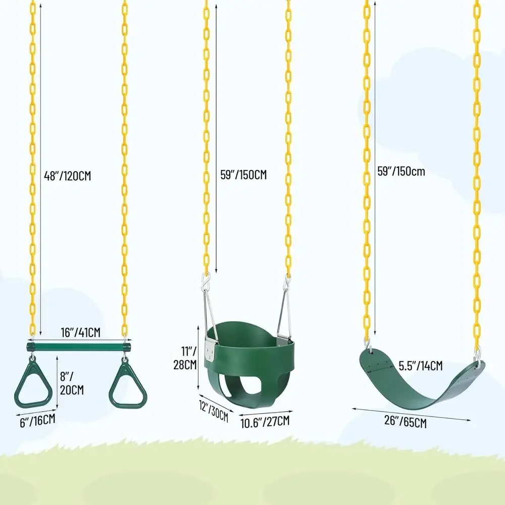 Çocuklar için Halkalar, Kemerl - Kids Outdoor Swing Set incelemesi ve fiyatı