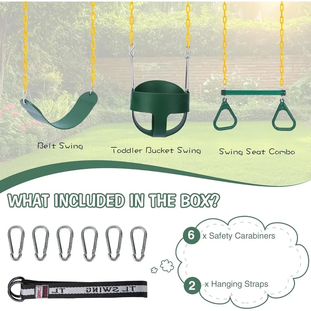 Çocuklar için Halkalar, Kemerl - Kids Outdoor Swing Set incelemesi ve fiyatı