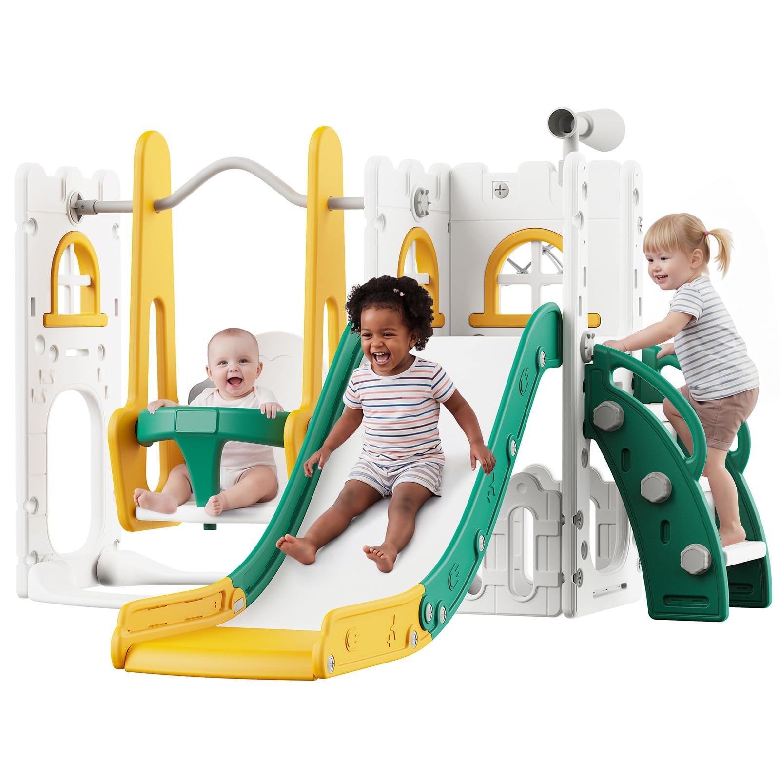 7'si 1 Arada Çocuk Kaydırağı v - Kids Outdoor Swing Set incelemesi ve fiyatı