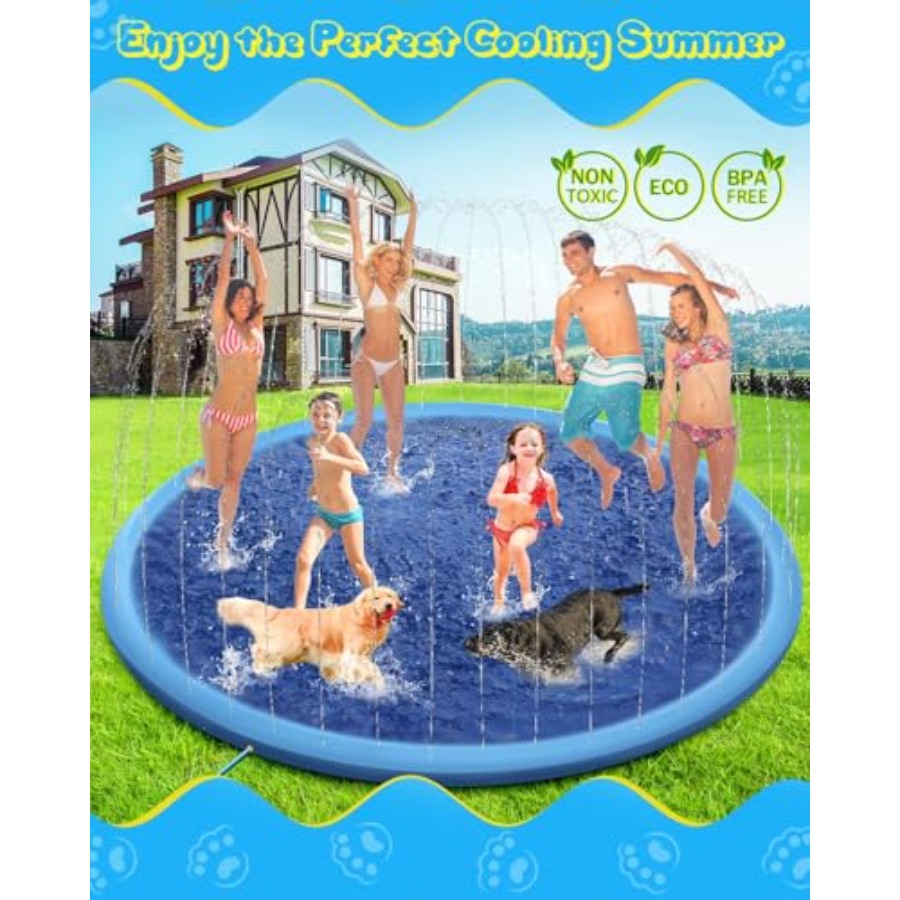 Çocuklar ve köpekler için açık - Sprinkler Splash Pad incelemesi ve fiyatı