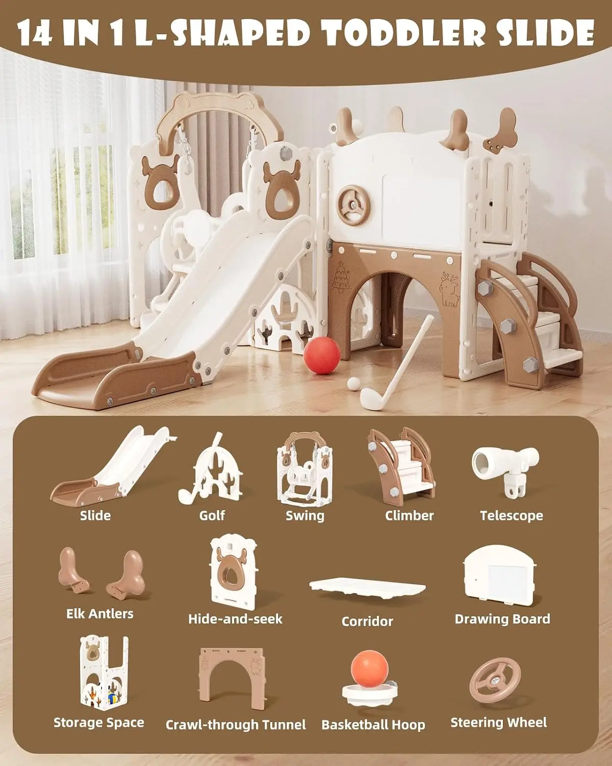 13'ü 1 arada Çocuk Kaydırağı v - Kids Outdoor Swing Set incelemesi ve fiyatı