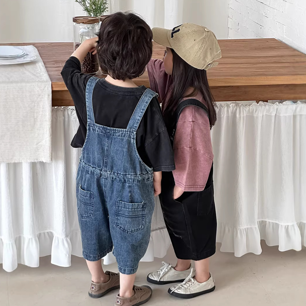 2026 Yaz Unisex Çocuk Denim Tu - Kids Outdoor Jumpsuit incelemesi ve fiyatı