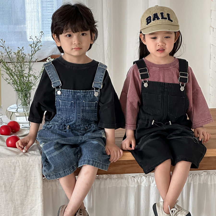 2026 Yaz Unisex Çocuk Denim Tu - Kids Outdoor Jumpsuit incelemesi ve fiyatı