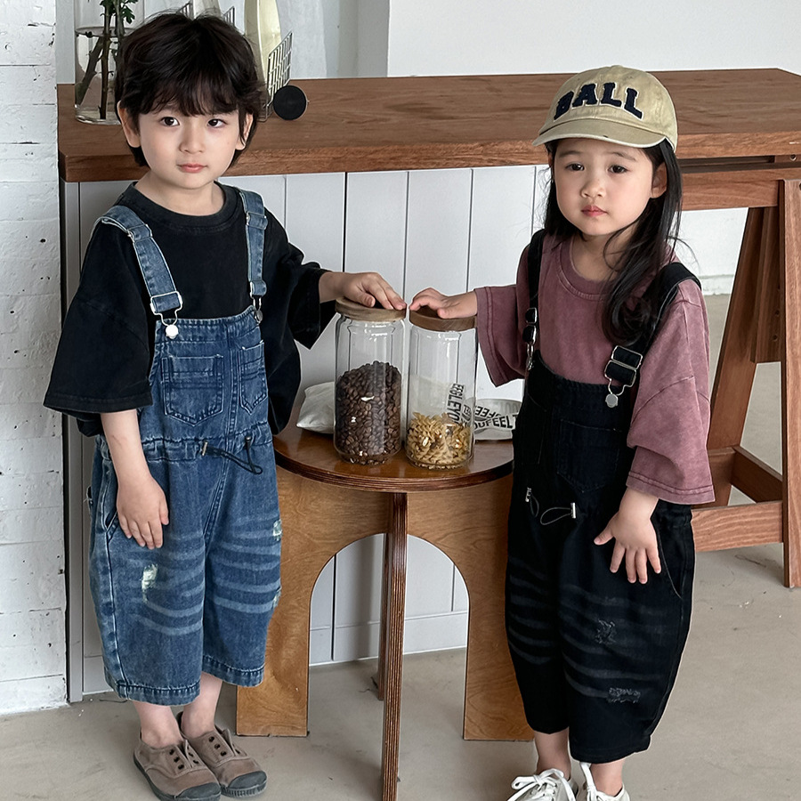 2026 Yaz Unisex Çocuk Denim Tu - Kids Outdoor Jumpsuit incelemesi ve fiyatı
