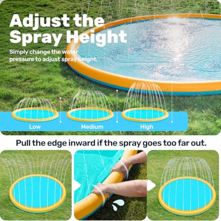 Yürümeye yeni başlayan çocukla - Sprinkler Splash Pad incelemesi ve fiyatı