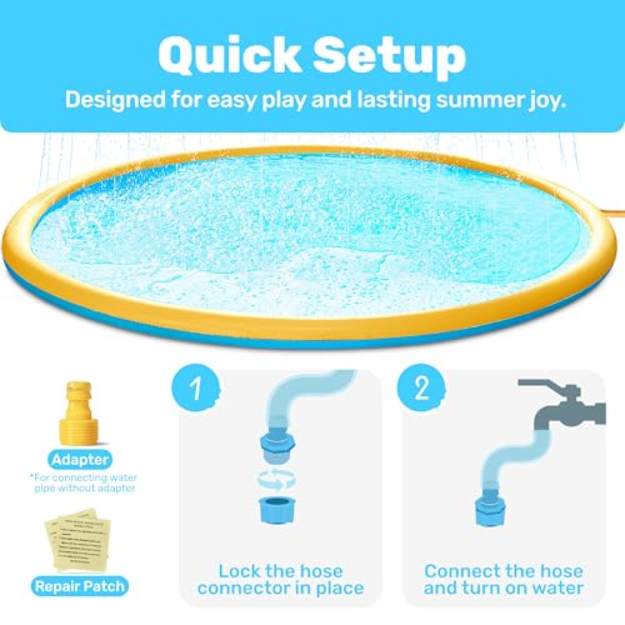Yürümeye yeni başlayan çocukla - Sprinkler Splash Pad incelemesi ve fiyatı